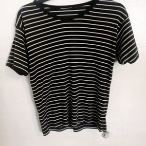 Striped black shirt